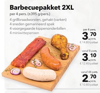 Promoties Barbecuepakket 2xl - Huismerk - Buurtslagers - Geldig van 11/05/2018 tot 24/05/2018 bij Buurtslagers