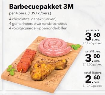 Promotions Barbecuepakket 3m - Huismerk - Buurtslagers - Valide de 11/05/2018 à 24/05/2018 chez Buurtslagers
