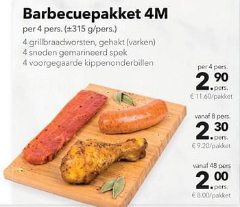 Promoties Barbecuepakket 4m - Huismerk - Buurtslagers - Geldig van 11/05/2018 tot 24/05/2018 bij Buurtslagers