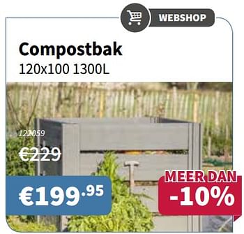 Promoties Compostbak - Huismerk - Cevo - Geldig van 10/05/2018 tot 23/05/2018 bij Cevo Market