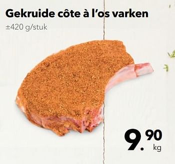 Promoties Gekruide côte à l`os varken - Huismerk - Buurtslagers - Geldig van 11/05/2018 tot 24/05/2018 bij Buurtslagers
