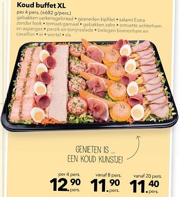 Promoties Koud buffet xl - Huismerk - Buurtslagers - Geldig van 11/05/2018 tot 24/05/2018 bij Buurtslagers