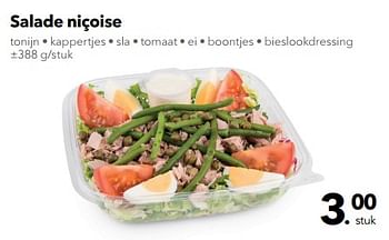 Promotions Salade niçoise - Huismerk - Buurtslagers - Valide de 11/05/2018 à 24/05/2018 chez Buurtslagers