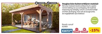 Promoties Douglasvision buitenverblijven modulair - Huismerk - Cevo - Geldig van 10/05/2018 tot 23/05/2018 bij Cevo Market