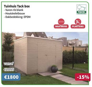 Promoties Tuinhuis tack box - Huismerk - Cevo - Geldig van 10/05/2018 tot 23/05/2018 bij Cevo Market