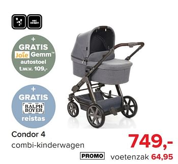 Promoties Condor 4 combi-kinderwagen - Huismerk - Baby-Dump - Geldig van 07/05/2018 tot 26/05/2018 bij Baby-Dump