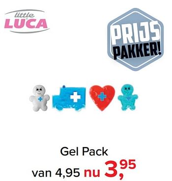 Promoties Gel pack - Little Luca - Geldig van 07/05/2018 tot 26/05/2018 bij Baby-Dump