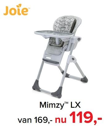 Promoties Mimzy lx - Joie - Geldig van 07/05/2018 tot 26/05/2018 bij Baby-Dump