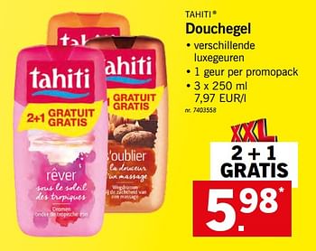 Promoties Douchegel - Palmolive Tahiti - Geldig van 22/05/2018 tot 26/05/2018 bij Lidl
