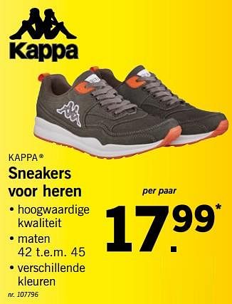 Promoties Sneakers voor heren - Kappa - Geldig van 24/05/2018 tot 26/05/2018 bij Lidl