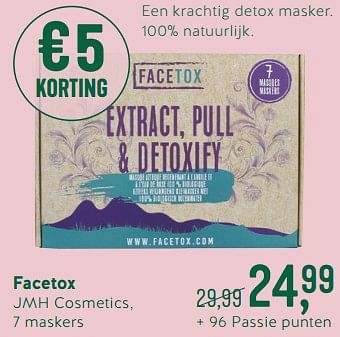 Promoties Facetox jmh cosmetics - Huismerk - Holland & Barrett - Geldig van 07/05/2018 tot 27/05/2018 bij Holland & Barret