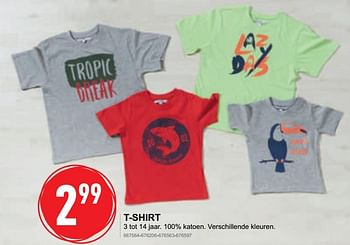 Promoties T-shirt - Huismerk - Trafic  - Geldig van 16/05/2018 tot 20/05/2018 bij Trafic