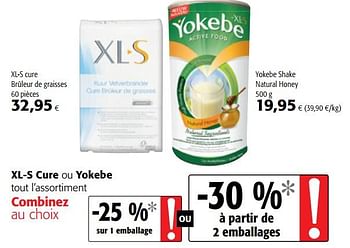 Promotions Xl-s cure ou yokebe tout l`assortiment - Produit maison - Colruyt - Valide de 09/05/2018 à 22/05/2018 chez Colruyt