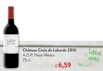 Promoties Hâteau croix de laborde 2016 a.o.p. haut-médoc - Rode wijnen - Geldig van 09/05/2018 tot 22/05/2018 bij OKay