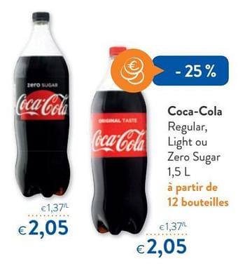 Promoties Coca-cola regular, light ou zero sugar - Coca Cola - Geldig van 09/05/2018 tot 22/05/2018 bij OKay