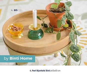 Promoties Poef bijzettafel binti - Binti Home - Geldig van 14/05/2018 tot 27/05/2018 bij Kwantum