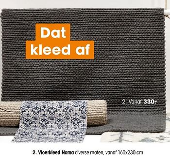 Promoties Vloerkleed noma - Huismerk - Kwantum - Geldig van 14/05/2018 tot 27/05/2018 bij Kwantum