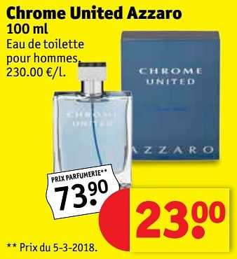 Promotions Chrome united azzaro - Azzaro - Valide de 15/05/2018 à 27/05/2018 chez Kruidvat