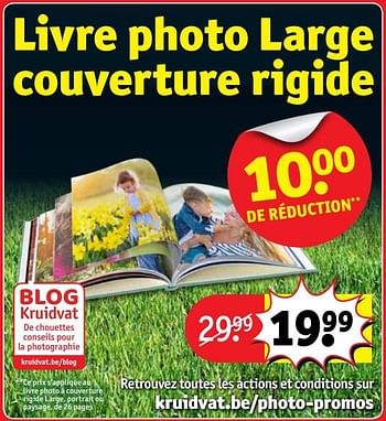 Promotions Livre photo large couverture rigide - Produit maison - Kruidvat - Valide de 15/05/2018 à 27/05/2018 chez Kruidvat