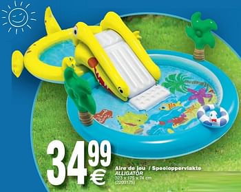 Promoties Aire de jeu - speeloppervlakte alligator - Intex - Geldig van 15/05/2018 tot 28/05/2018 bij Cora