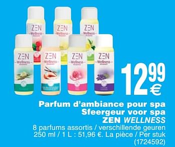 Promoties Parfum d`ambiance pour spa sfeergeur voor spa - Zen - Geldig van 15/05/2018 tot 28/05/2018 bij Cora