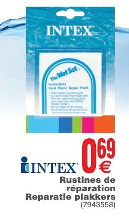 Promoties Rustines de réparation reparatie plakkers - Intex - Geldig van 15/05/2018 tot 28/05/2018 bij Cora