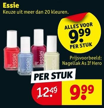 Promoties Essie nagellak as if hero - Essie - Geldig van 15/05/2018 tot 27/05/2018 bij Kruidvat
