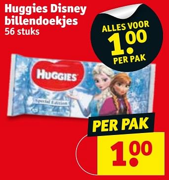 Promotions Huggies disney billendoekjes - Huggies - Valide de 15/05/2018 à 27/05/2018 chez Kruidvat