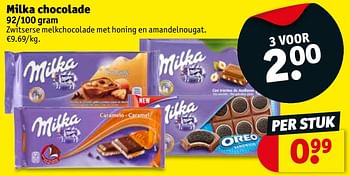Promotions Milka chocolade - Milka - Valide de 15/05/2018 à 27/05/2018 chez Kruidvat
