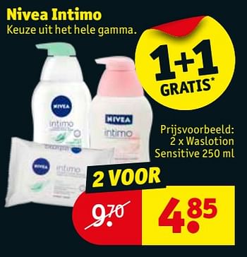 Promoties Nivea 2 x waslotion sensitive - Nivea - Geldig van 15/05/2018 tot 27/05/2018 bij Kruidvat