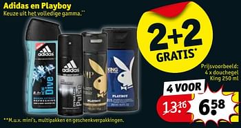 Promoties Playboy 4 x douchegel king - Playboy - Geldig van 15/05/2018 tot 27/05/2018 bij Kruidvat