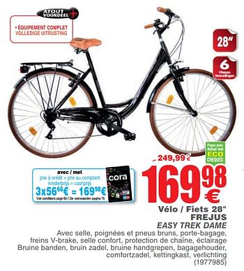 Promoties Vélo - fiets 28 frejus easy trek dame - Frejus - Geldig van 15/05/2018 tot 28/05/2018 bij Cora