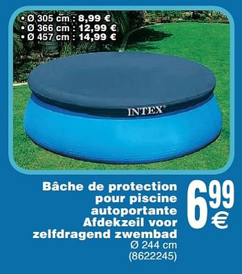 Promotions Bâche de protection pour piscine autoportante afdekzeil voor zelfdragend zwembad - Intex - Valide de 15/05/2018 à 28/05/2018 chez Cora