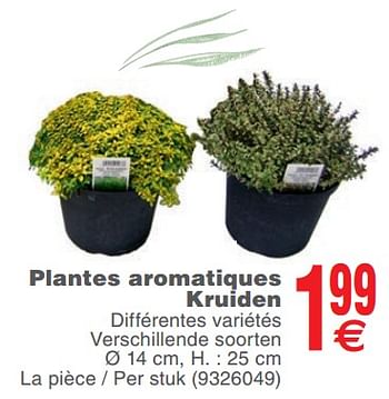 Promotions Plantes aromatiques kruiden - Produit maison - Cora - Valide de 15/05/2018 à 28/05/2018 chez Cora