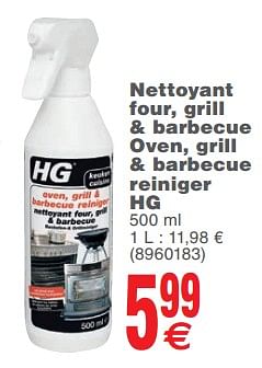 Promotions Nettoyant four, grill + barbecue oven, grill + barbecue reiniger hg - HG - Valide de 15/05/2018 à 28/05/2018 chez Cora