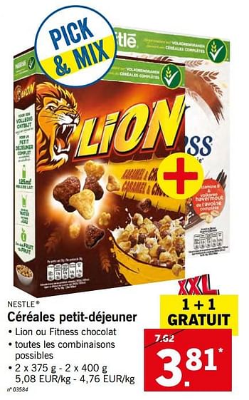 Promotions Céréales petit-déjeuner - Nestlé - Valide de 22/05/2018 à 26/05/2018 chez Lidl