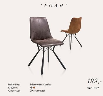 Promoties Noah stoel - Huismerk - Xooon - Geldig van 01/05/2018 tot 01/11/2018 bij Xooon
