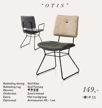 Promotions Otis stoel - Produit Maison - Xooon - Valide de 01/05/2018 à 01/11/2018 chez Xooon