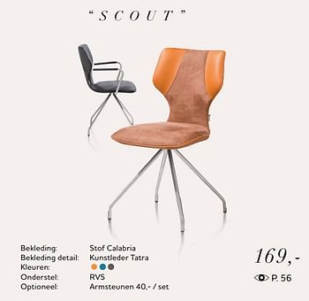 Promoties Scout stoel - Huismerk - Xooon - Geldig van 01/05/2018 tot 01/11/2018 bij Xooon