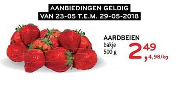 Promoties Aardbeien - Huismerk - Alvo - Geldig van 23/05/2018 tot 29/05/2018 bij Alvo