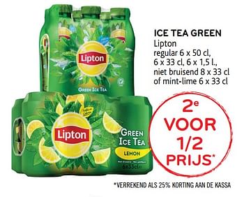 Promoties Ice tea green lipton - Lipton - Geldig van 23/05/2018 tot 05/06/2018 bij Alvo