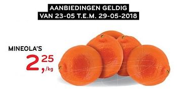 Promoties Mineola`s - Huismerk - Alvo - Geldig van 23/05/2018 tot 29/05/2018 bij Alvo
