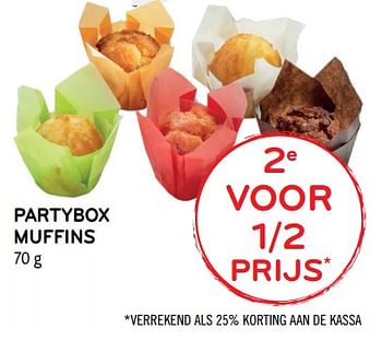 Promoties Partybox muffins - Huismerk - Alvo - Geldig van 23/05/2018 tot 05/06/2018 bij Alvo