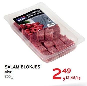 Promotions Salamiblokjes - Produit maison - Alvo - Valide de 23/05/2018 à 05/06/2018 chez Alvo