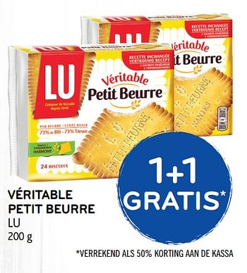 Promoties Véritable petit beurre - Lu - Geldig van 23/05/2018 tot 05/06/2018 bij Alvo