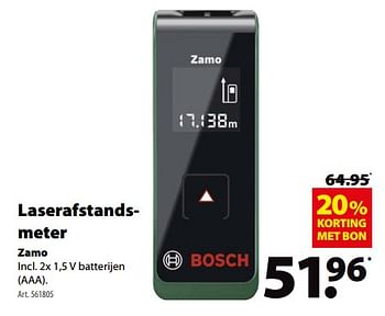 Promoties Bosch laserafstandsmeter zamo - Bosch - Geldig van 23/05/2018 tot 11/06/2018 bij Gamma
