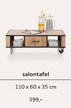 Promotions Salontafel - Produit Maison - Xooon - Valide de 01/05/2018 à 01/11/2018 chez Xooon
