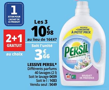 Promotions Lessive persil - Persil - Valide de 16/05/2018 à 22/05/2018 chez Auchan Ronq