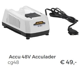 Promoties Accu 48v acculader cg48 - Huismerk - Multi Bazar - Geldig van 20/05/2018 tot 30/06/2018 bij Multi Bazar