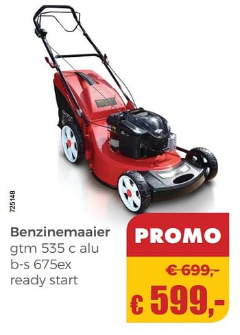 Promotions Alpina benzinemaaier gtm 535 c alu b-s 675ex ready start - Alpina - Valide de 20/05/2018 à 30/06/2018 chez Multi Bazar
